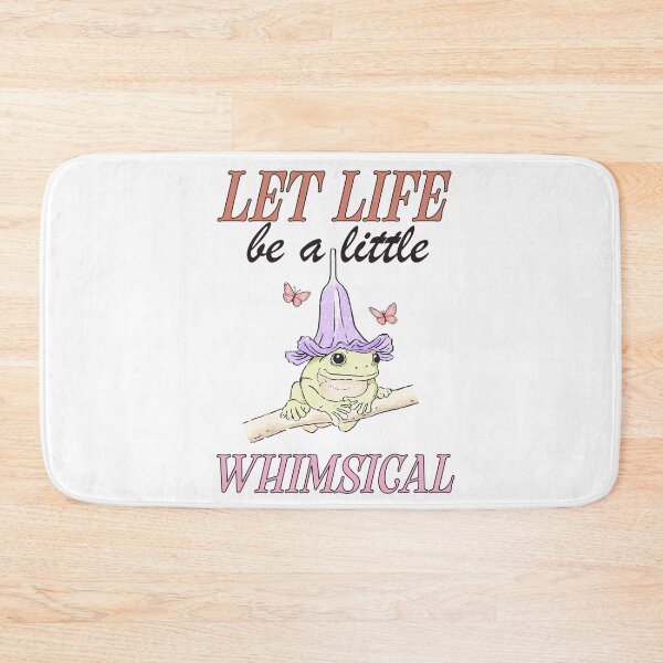 Item preview, Let Life Be a Little Whimsical Frog Cute Aesthetic Good Vibes  designed and sold by cherrywstore.