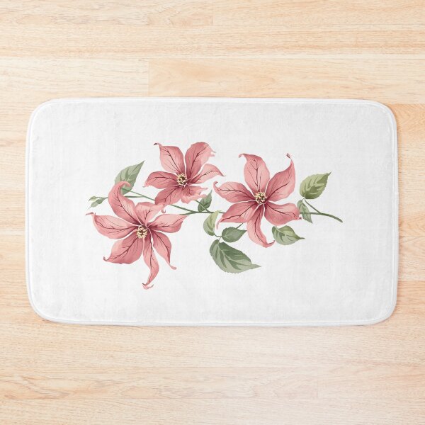 Item preview, Pink Clematis Watercolors designed and sold by uunaa.