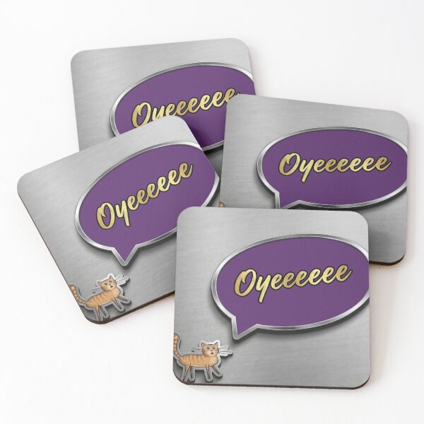 Item preview, Funny Orange Cat with Purple Speech Bubble designed and sold by GouravArts.