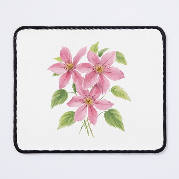Item preview, Pink Clematis Watercolors designed and sold by uunaa.
