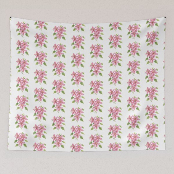 Item preview, Pink Clematis Watercolors designed and sold by uunaa.