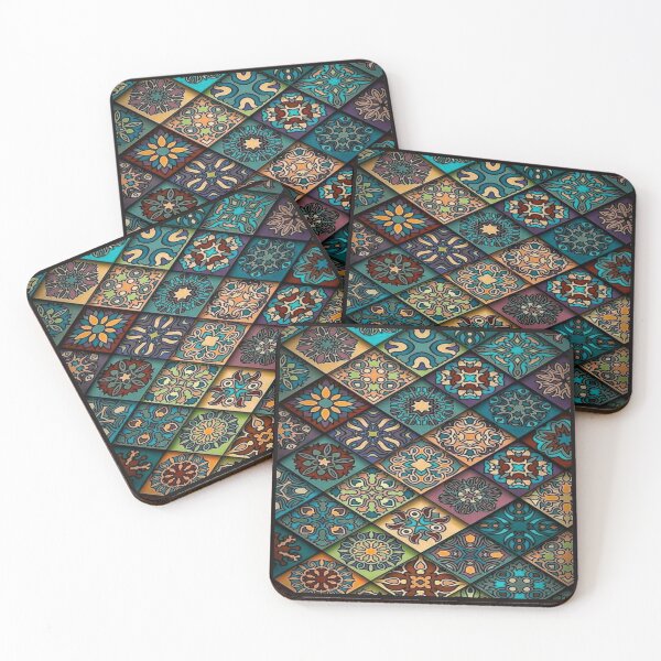 Item preview, Colorful  Vintage Decorative Tile Pattern  Artwork   designed and sold by NivyasArtistry.