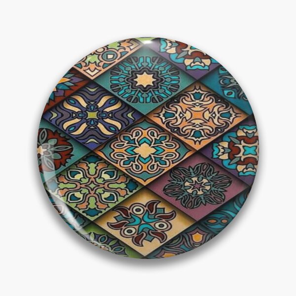 Item preview, Colorful  Vintage Decorative Tile Pattern  Artwork   designed and sold by NivyasArtistry.