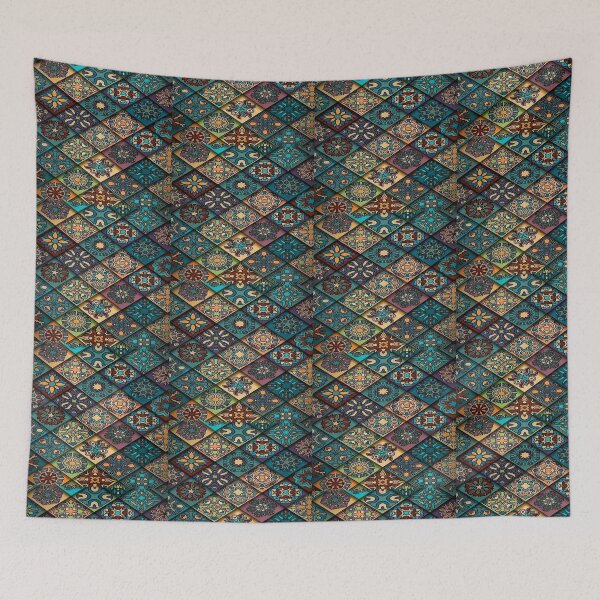 Item preview, Colorful  Vintage Decorative Tile Pattern  Artwork   designed and sold by NivyasArtistry.