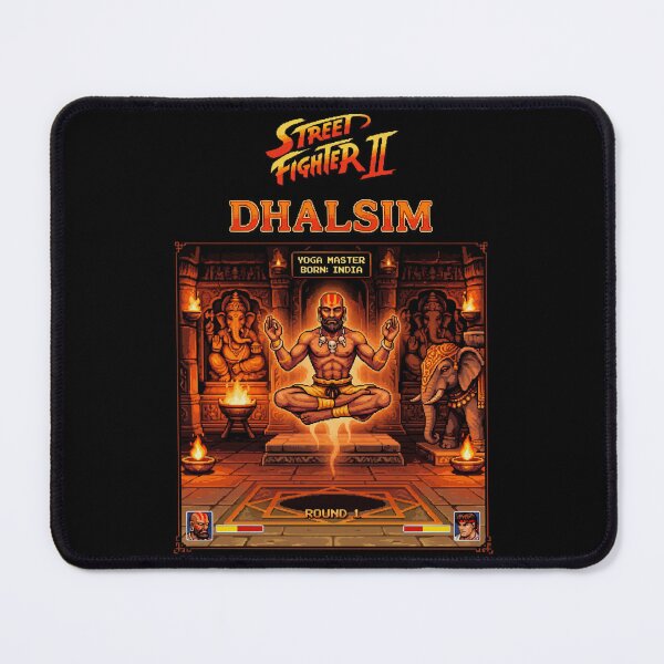 Item preview, Street Fighter Retro 90s Dhalsim Pixel Art designed and sold by Dark Days Design.