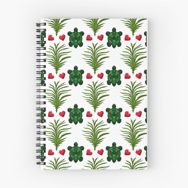 Item preview, Cute Turtle Pattern Aesthetic | Tropical Leaves Bubbles Hearts Seamless Design | Ocean Animal Art designed and sold by HopeAndHustle.