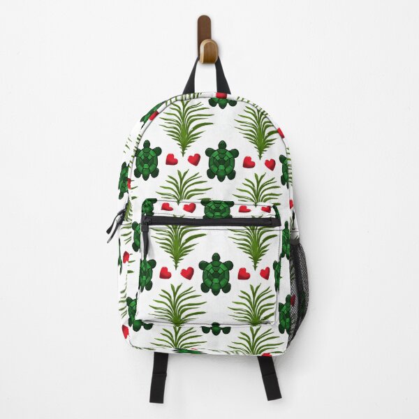 Item preview, Cute Turtle Pattern Aesthetic | Tropical Leaves Bubbles Hearts Seamless Design | Ocean Animal Art designed and sold by HopeAndHustle.