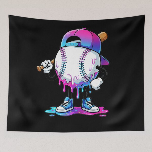 Item preview, Baseball Ice Cream Drip Cartoon Batter Fun  designed and sold by miaa-artistshop.