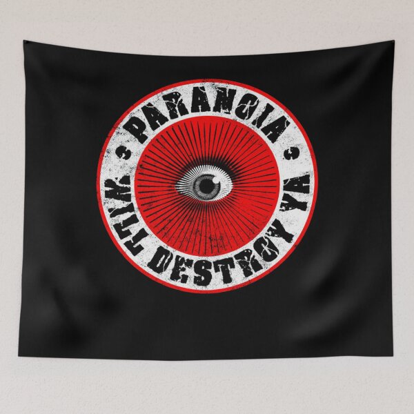 Item preview, PARANOIA WILL DESTROY YA' Red, Black &amp; White  designed and sold by RajiGodwin.