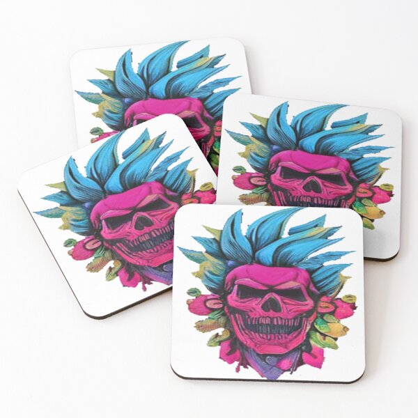 Item preview, Neon Punk Skull  designed and sold by VegoStores.