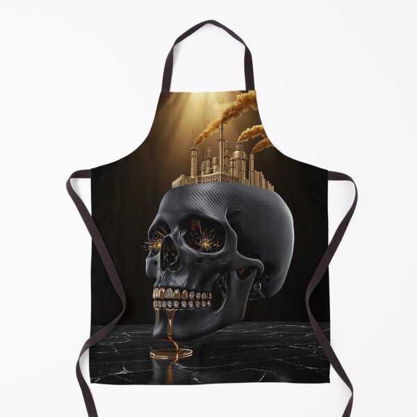 Item preview, Industry Skull - Golden Capitalism designed and sold by THEARTCURATİON .