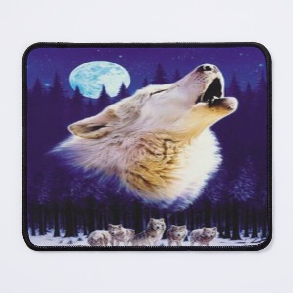 Item preview, Mystical wolves in the moonlight – Spirit of the Night Forest Art designed and sold by FotoworldEdel.