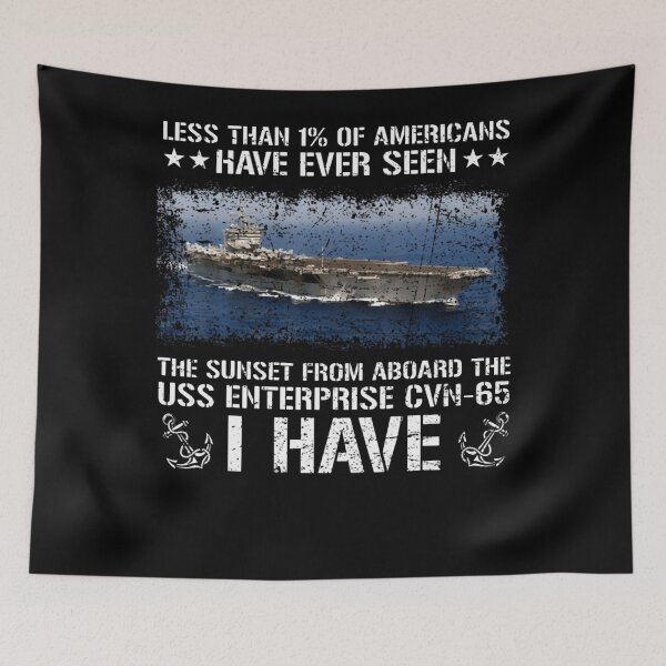 Item preview, USS Enterprise CVN-65 Sunset Veteran Navy Aircraft Carrier Less Than 1% Of Americans Have Ever Seen  designed and sold by RajiGodwin.