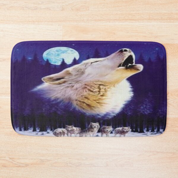 Item preview, Mystical wolves in the moonlight – Spirit of the Night Forest Art designed and sold by FotoworldEdel.