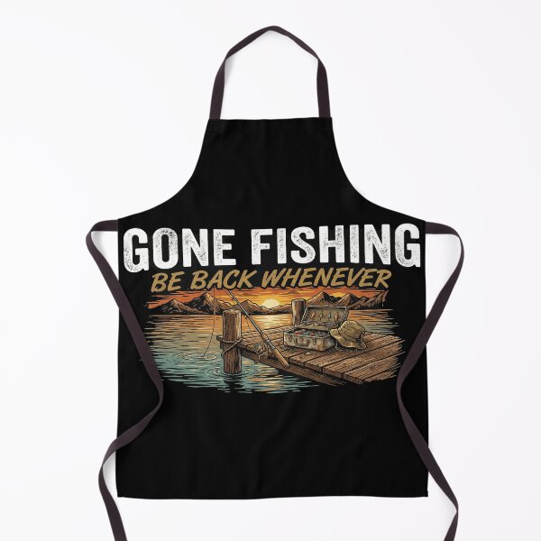 Item preview, Gone Fishing Be Back Whenever Fishing Outdoor Funny T-Shirt Design designed and sold by SayIt-Wear.