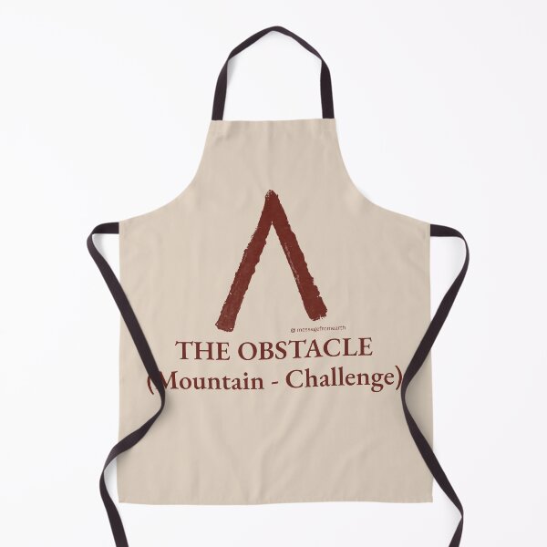 Item preview, Obstacle - Neolithic Cipher - Mountain and Challenge - Minimalist T-Shirt - #1 designed and sold by Message from Earth.
