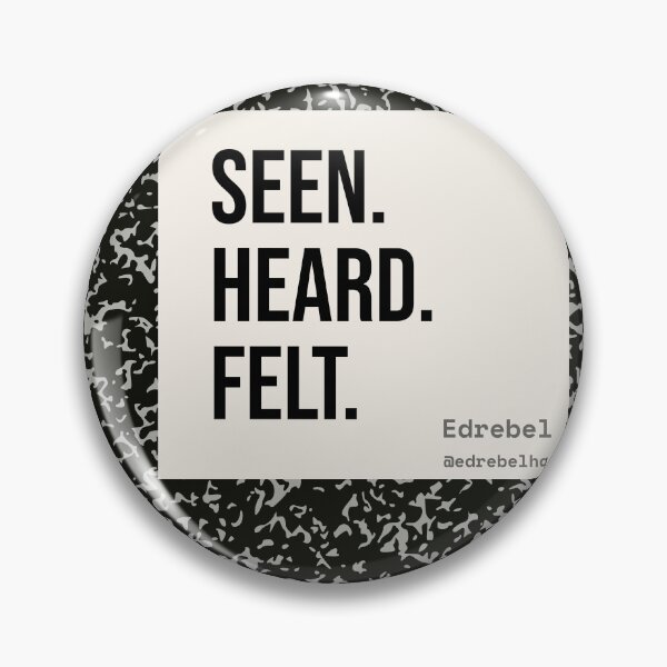 Item preview, Seen. Heard. Felt. — Composition Notebook Teacher T-Shirt | EdRebel™ Tardy Bell Collection designed and sold by EdRebel.