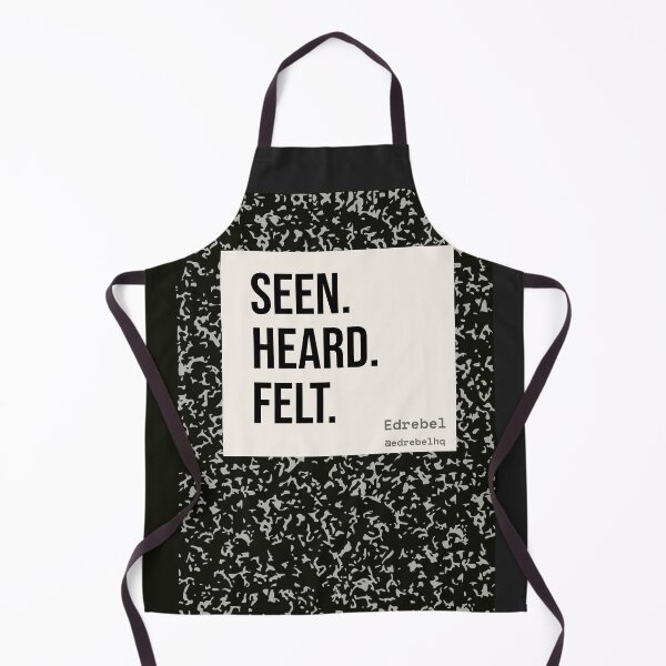 Item preview, Seen. Heard. Felt. — Composition Notebook Teacher T-Shirt | EdRebel™ Tardy Bell Collection designed and sold by EdRebel.