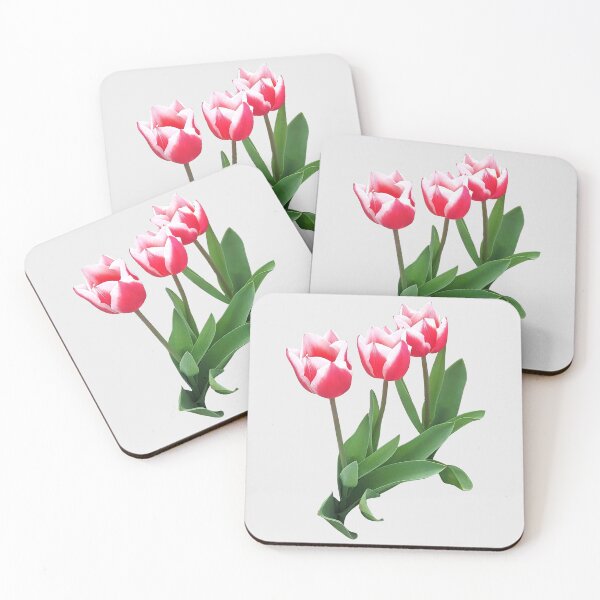 Item preview, Hot Vibrant Red White Kelly Triumph Tulips Shapes Mania designed and sold by Shapes-Mania.
