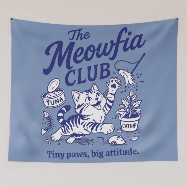 Item preview, Cat Owner Club Cute Tiny Paws Funny Meowfia  designed and sold by HowToCanadian.