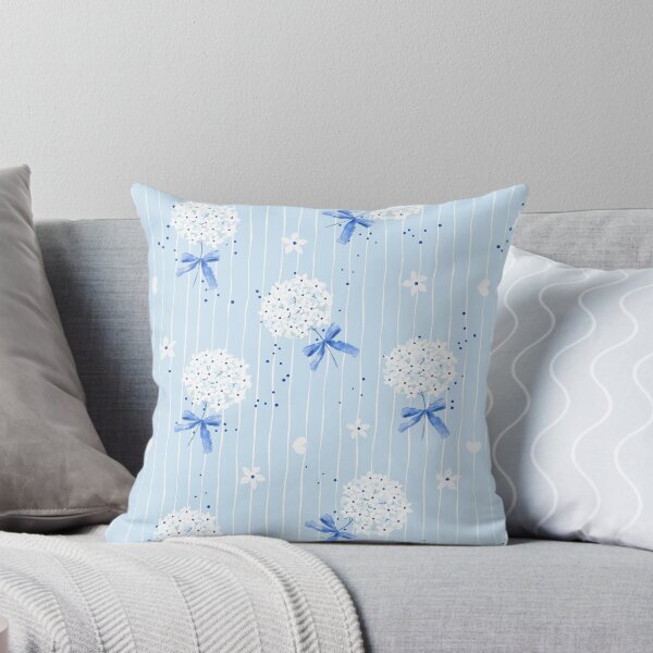 Item preview, Blue Floral Seamless Pattern, Hydrangea Bow Design, Elegant Cottagecore Fabric Print, Soft Feminine Wallpaper, Spring Summer Repeat Pattern designed and sold by FRH Design ⭐⭐⭐⭐⭐.
