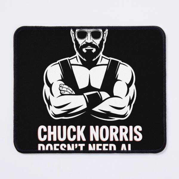 Item preview, Chuck Norris AI Meme designed and sold by Orbit Ink.