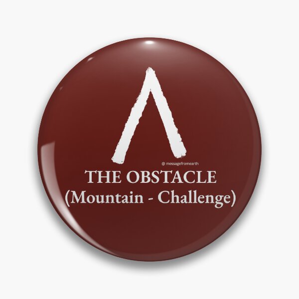 Item preview, Obstacle - Neolithic Cipher - Mountain and Challenge - Minimalist T-Shirt - #3 designed and sold by Message from Earth.