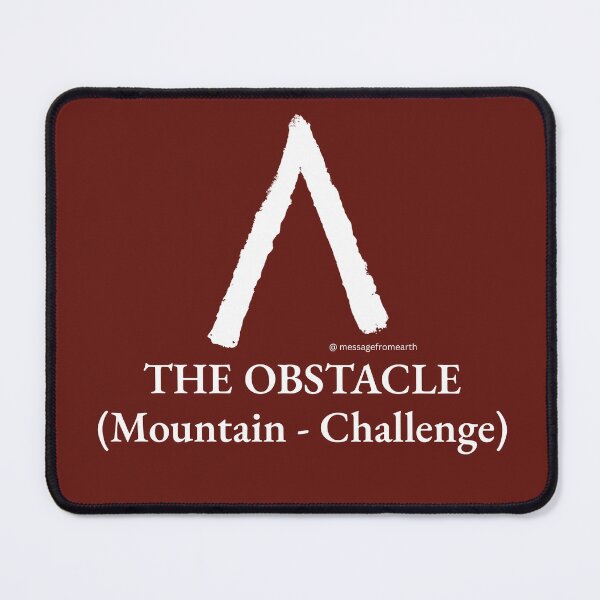 Item preview, Obstacle - Neolithic Cipher - Mountain and Challenge - Minimalist T-Shirt - #3 designed and sold by Message from Earth.