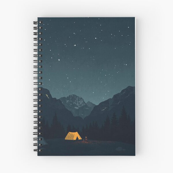 Item preview, Starry Night Camping in Mountains designed and sold by TinyWarmThing.
