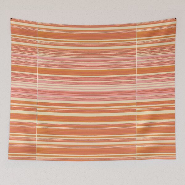 Item preview, Peach and Terracotta Brushstroke Stripes designed and sold by Zaya_art.