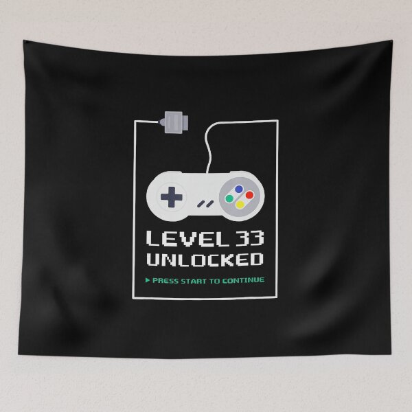 Item preview, Level 33 Unlocked Gamer 33rd Birthday  designed and sold by FGTV2021.