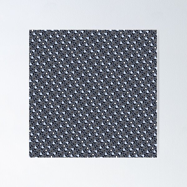 Item preview, Minimal Hex Weave - Geometric Abstract Pattern - Retirement Gifts For Women designed and sold by RoyalStarsPatts.
