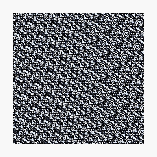 Item preview, Minimal Hex Weave - Geometric Abstract Pattern - Retirement Gifts For Women designed and sold by RoyalStarsPatts.