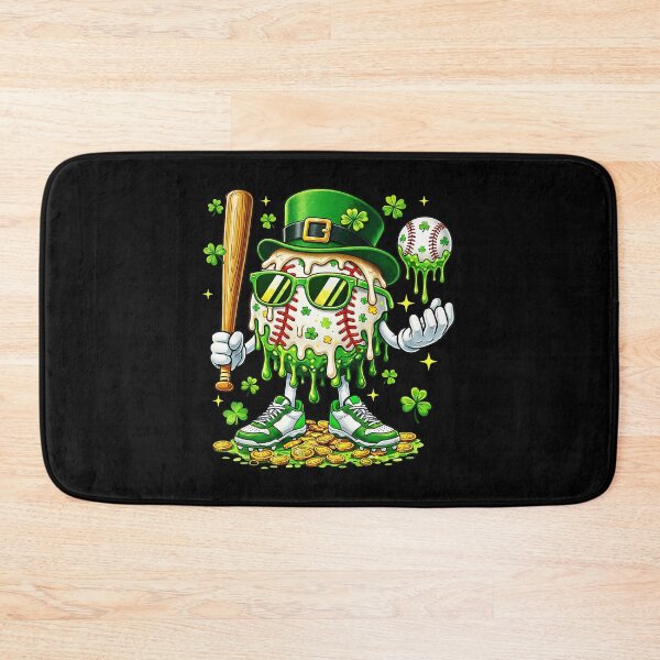 Item preview, St Patrick’s Day Baseball Ice Cream Drip Shamrock designed and sold by miaa-artistshop.