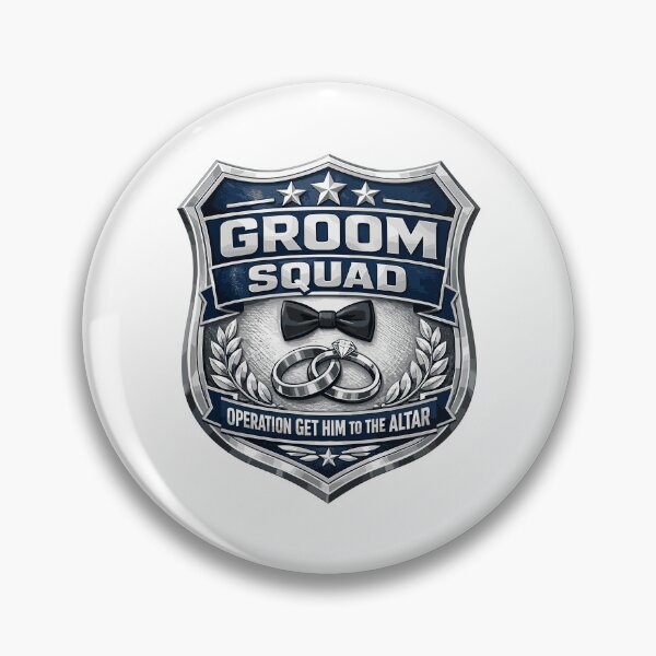 Item preview, Stag Party Shirt Police Badge: Groom Squad Design designed and sold by Pineapple-Tree.