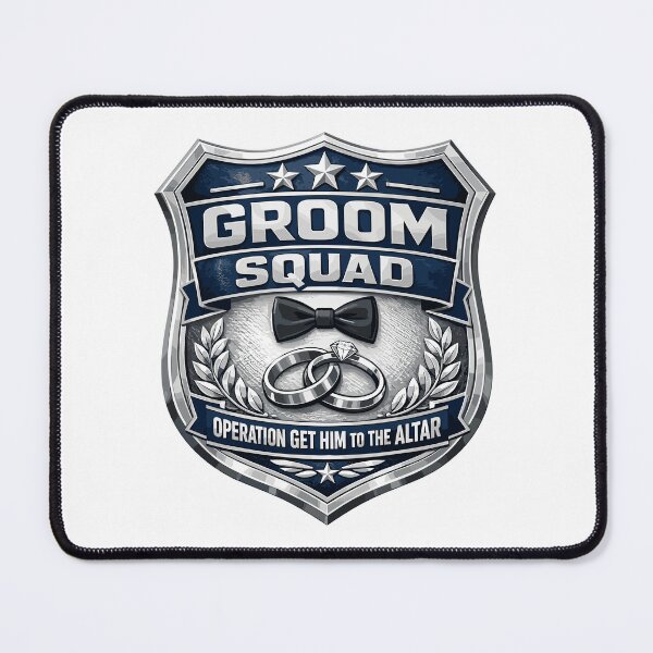 Item preview, Stag Party Shirt Police Badge: Groom Squad Design designed and sold by Pineapple-Tree.