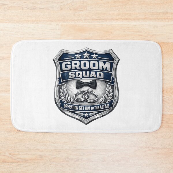 Item preview, Stag Party Shirt Police Badge: Groom Squad Design designed and sold by Pineapple-Tree.