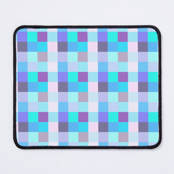 Item preview, Bright mosaic squares in soft blue and purple colors designed and sold by Caterina@.