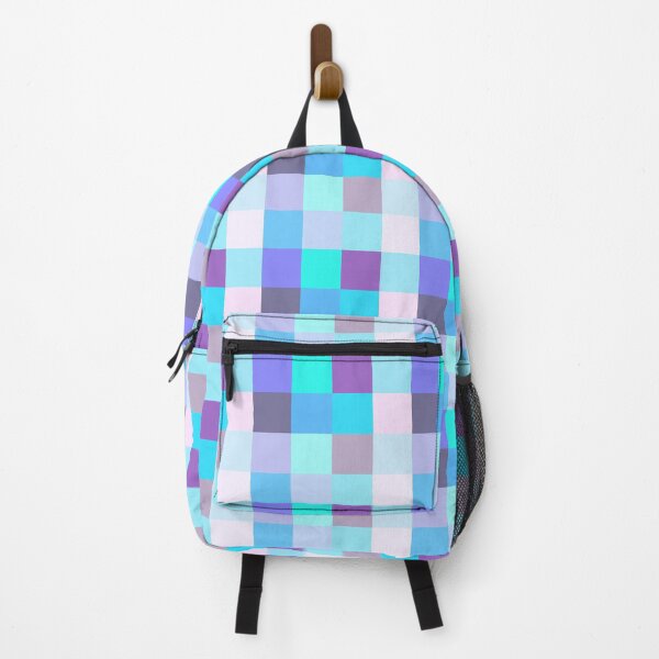 Item preview, Bright mosaic squares in soft blue and purple colors designed and sold by Caterina@.