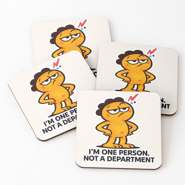 Item preview, I’m One Person Not A Department Funny Work Sticker designed and sold by lnewlfuk.