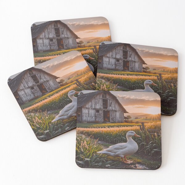 Item preview, Duck on the Farm at Golden Hour designed and sold by BeautifulVirtues.