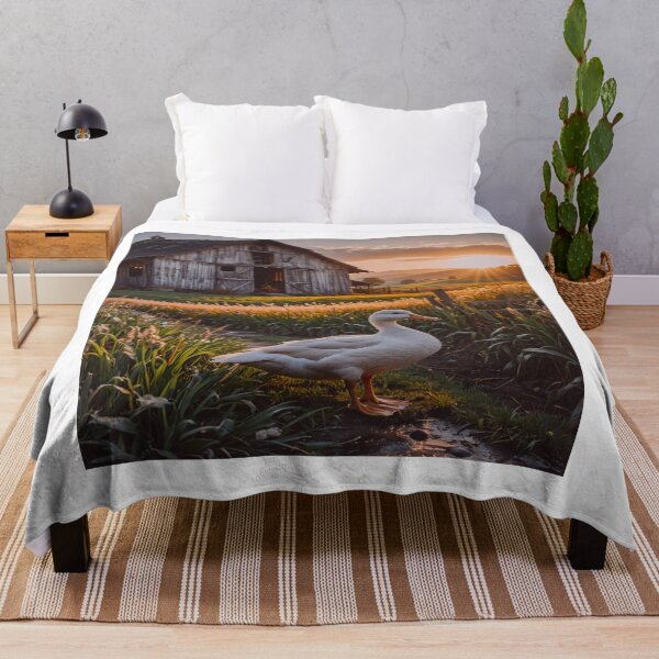 Item preview, Duck on the Farm at Golden Hour designed and sold by BeautifulVirtues.