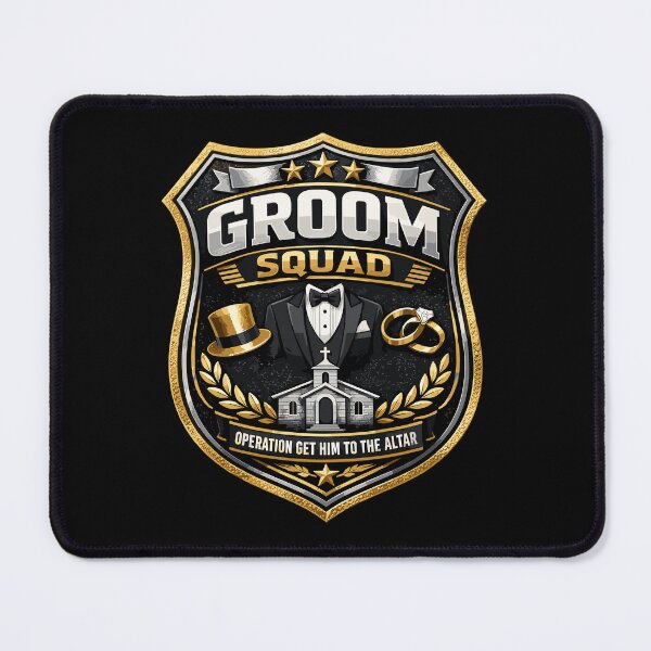 Item preview, Stag Party Shirt Police Badge: Groom Squad Design designed and sold by Pineapple-Tree.