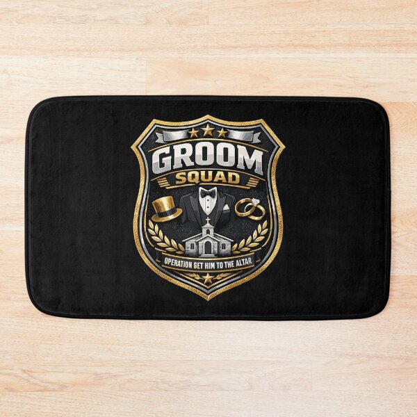 Item preview, Stag Party Shirt Police Badge: Groom Squad Design designed and sold by Pineapple-Tree.
