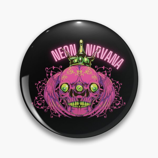 Item preview, Neon Nirvana - Trippy Three-Eyed Skull Psychedelic Streetwear designed and sold by snapifyprints.