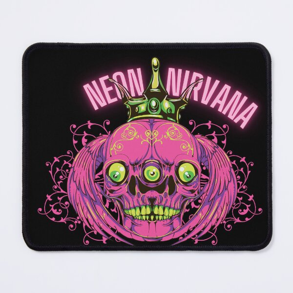 Item preview, Neon Nirvana - Trippy Three-Eyed Skull Psychedelic Streetwear designed and sold by snapifyprints.