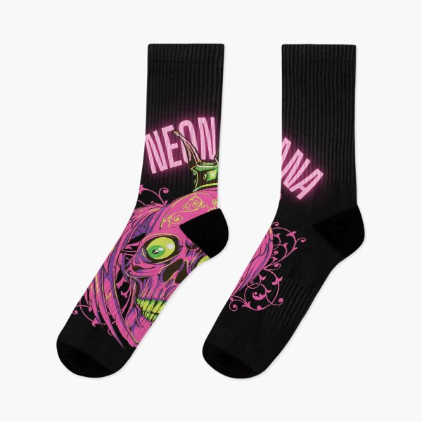 Item preview, Neon Nirvana - Trippy Three-Eyed Skull Psychedelic Streetwear designed and sold by snapifyprints.