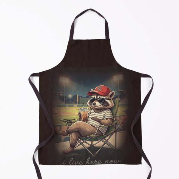 Item preview, Raccoon I live Here Now, Raccoon Drinking Iced Coffee designed and sold by faridman.