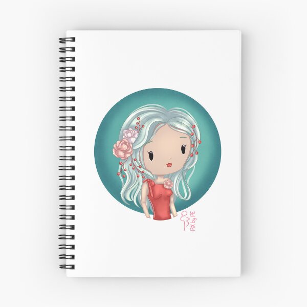 Item preview, November birth flower – Chibi girl with peony | Sweet illustration designed and sold by PiX by PE.