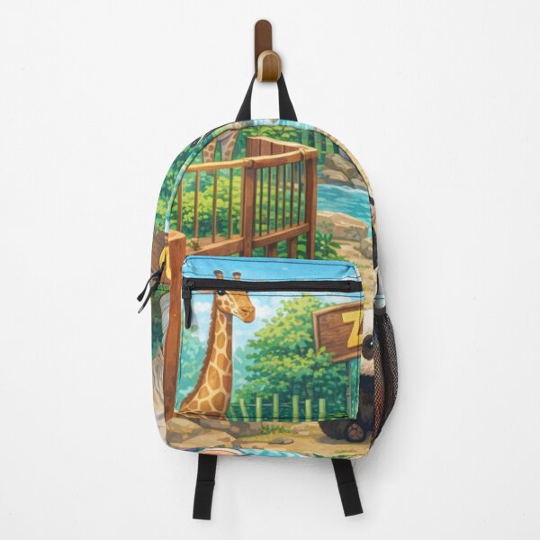 Item preview, Whimsical Zoo Day with Lou – Cartoon Animal Friends designed and sold by LuxuryApparels.